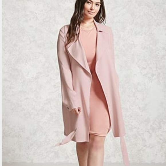 light pink duster jacket